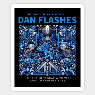 Dan Flashes Detroit Lions edition Magnet